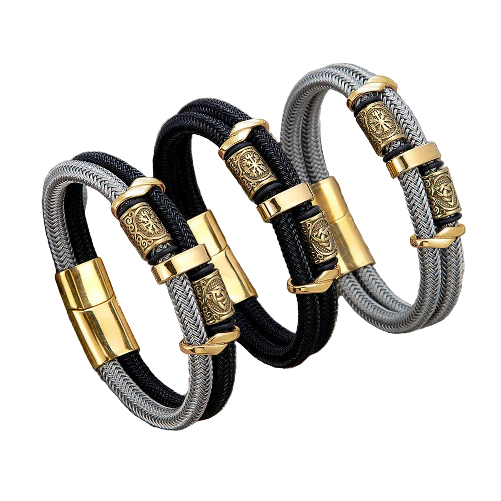 Viking Runes Rope Bracelet