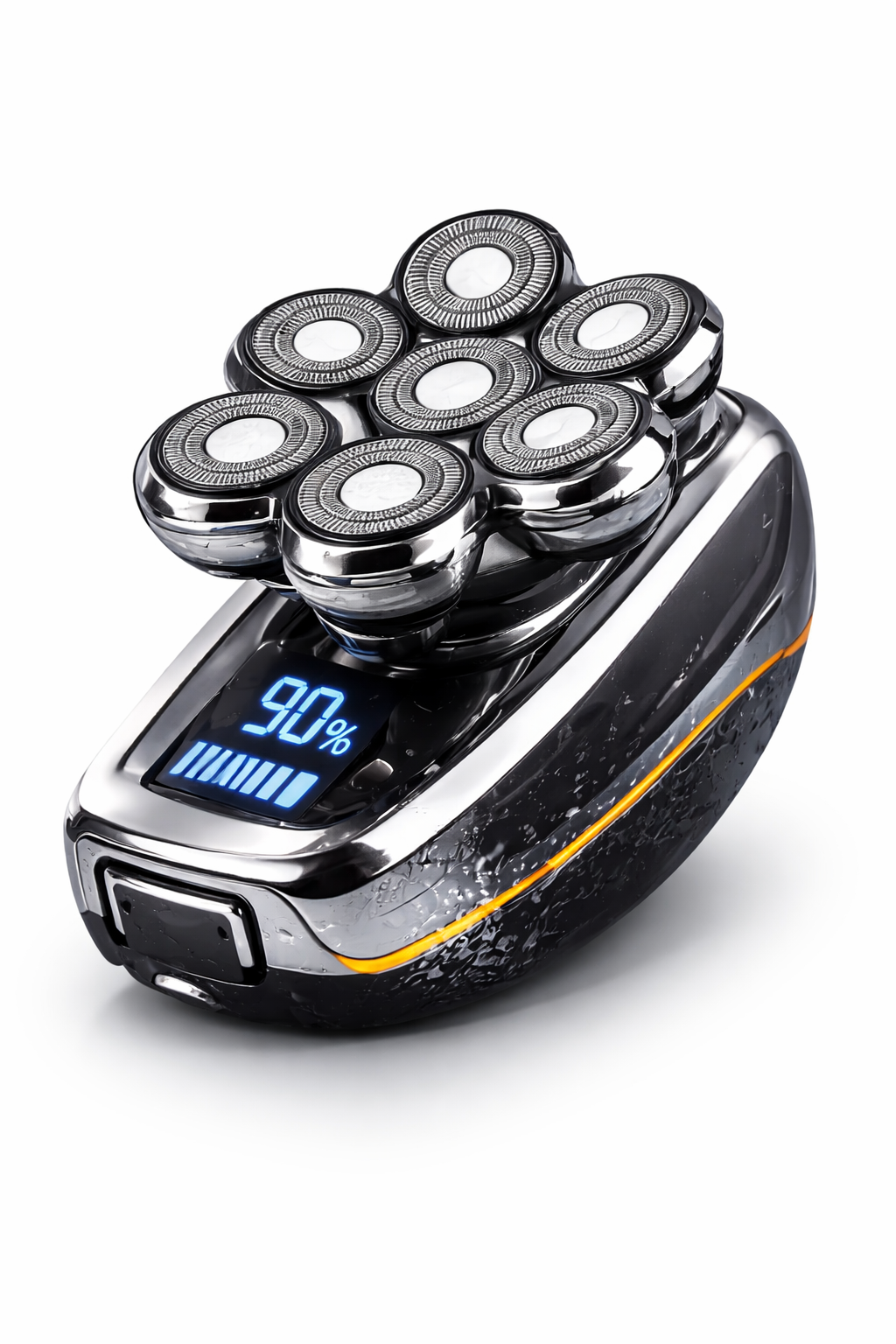 6-in-1 Men's Electric Head Shaver & Grooming Kit, Waterproof, Rechargeable