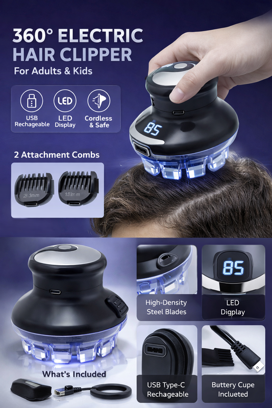 Quick Haircut Round with Length Adjustable 3-12mm Self Haircutting Kit