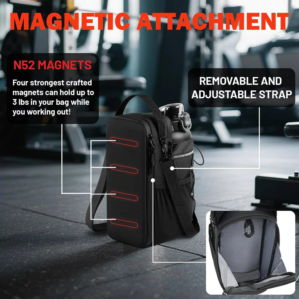 Magnetic Gym Bag – Crossbody Workout Organizer