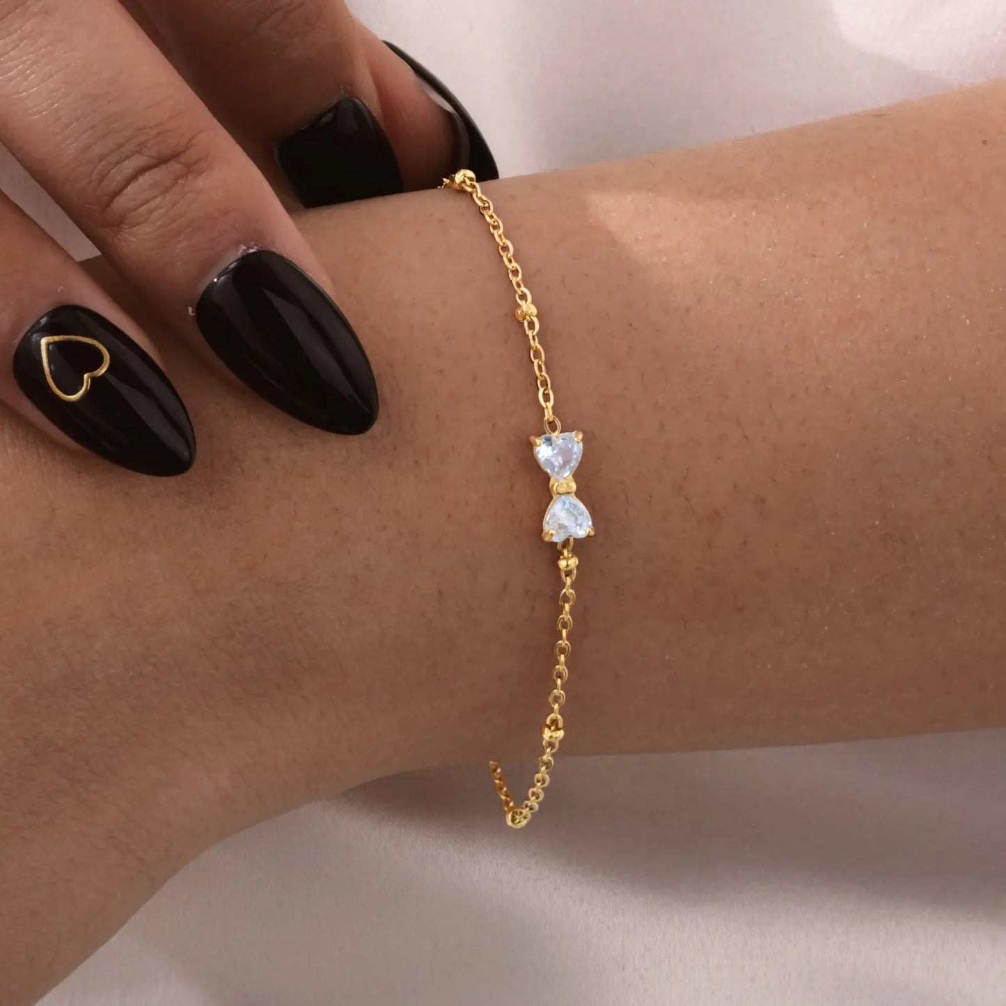 Chic Zircon Bow Bracelet