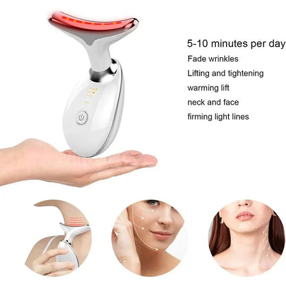 Radiant Glow Face & Neck Lifting Device - Anti-Aging Vibration Massage