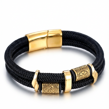 Viking Runes Rope Bracelet
